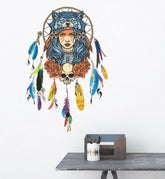 Alternative Wolf Girl Wall Sticker